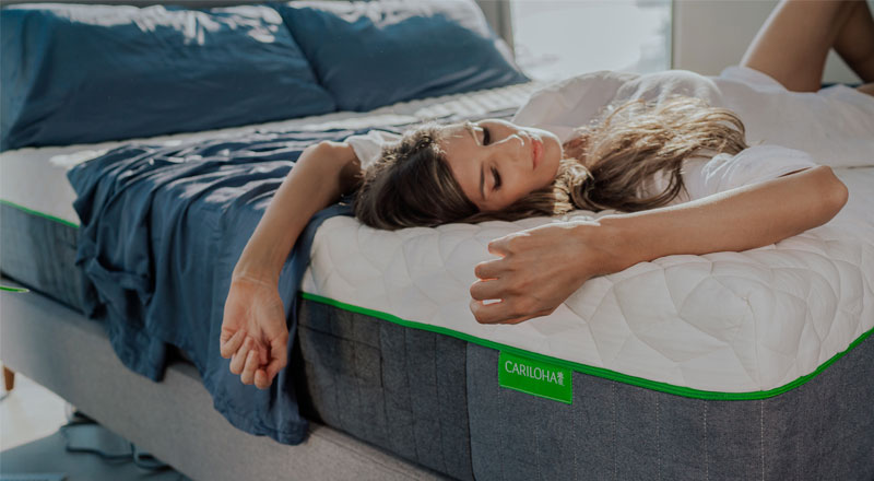 cariloha-bed-sleep-woman-bamboo-mattress