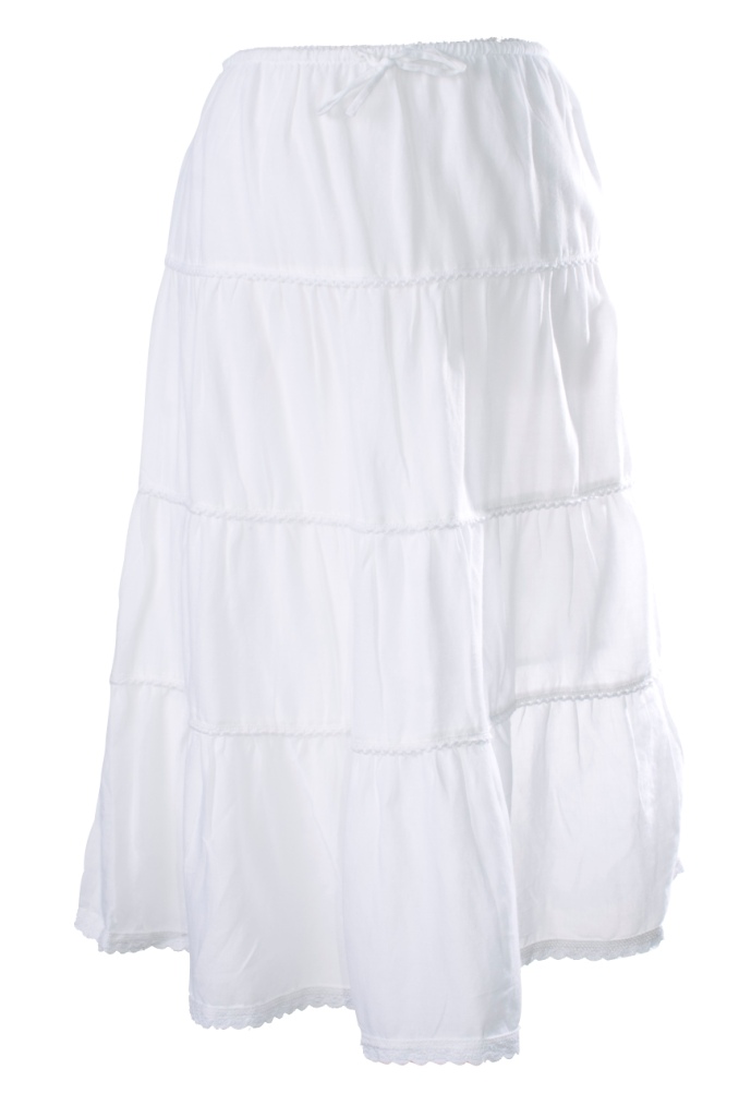 White Bamboo Skirt by Cariloha
